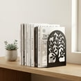 thumbnail image 4 of Unique Bargains Expandable Non-Skid Geometric Bookends With Compartments 2 Pcs Style A, 4 of 5