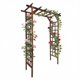 thumbnail image 1 of QinaQin Arco de jardín de madera de 85 pulgadas, fabricado en abeto sólido, enrejado para plantas trepadoras y decoración de bodas o patio, 1 of 6