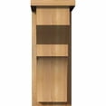 thumbnail image 2 of 8"W x 12"D x 20"H Monterey Rough Sawn Corbel w/Backplate, Western Red Cedar, 2 of 9