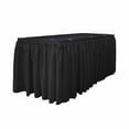 thumbnail image 4 of LA Linen SKT-Pop-30x29-15Lclips-CharcoalP34 Polyester Poplin Table Skirt with 15 L-Clips, Charcoal - 30 ft. x 29 in., 4 of 7