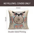 thumbnail image 2 of LALILO Throw Pillow Covers Dream With Owl Boho Animal American Cushion Cover 18" x 18", 4174 Pack, 2 of 6