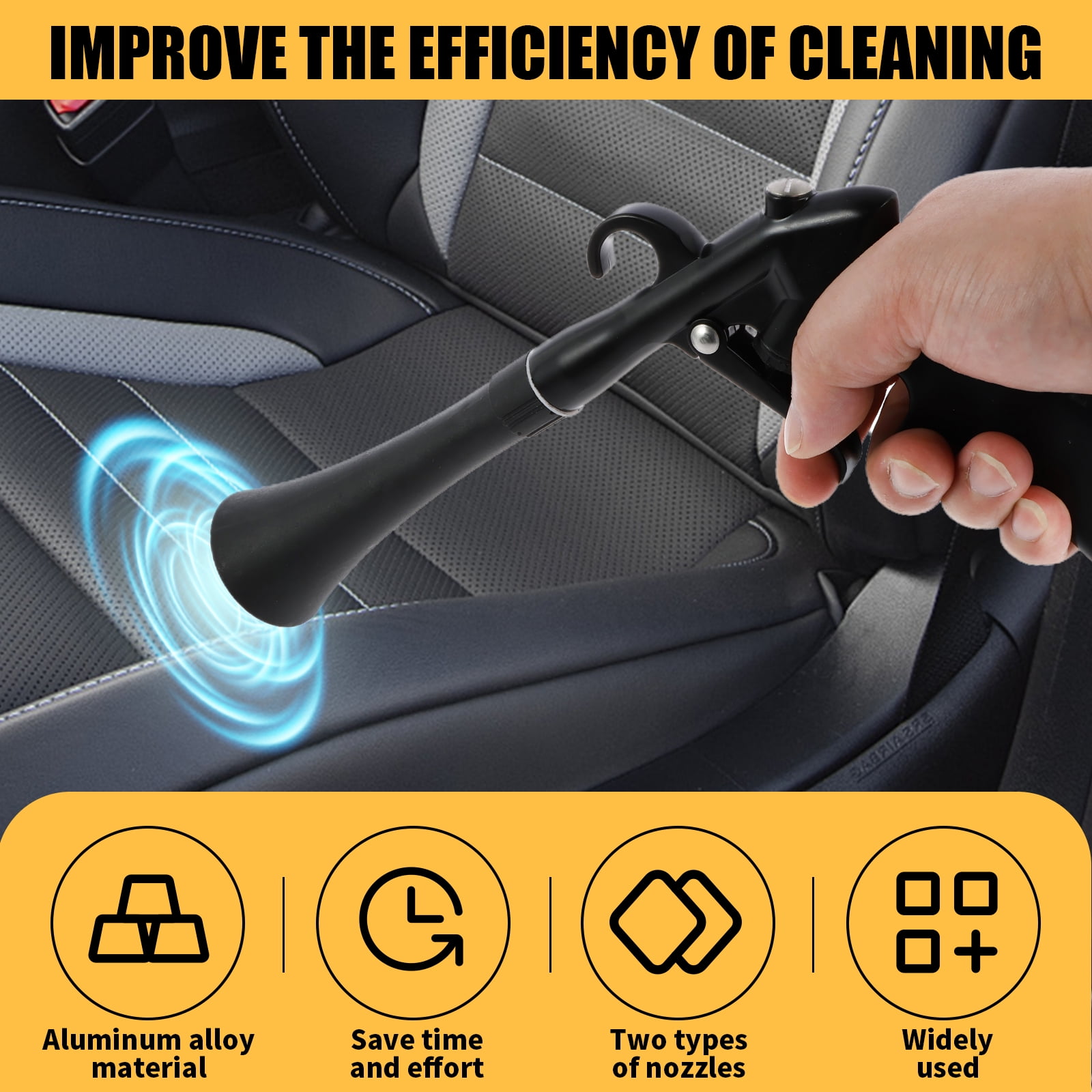 Car Interior Cleaning Kit Efficient Car Detailing Kit Ergonomic Auto Detailing Tools Multipurpose Car Interior Detailing Kit for Vehicle Upholstery Body Engine Compartment