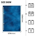thumbnail image 3 of Haosy Blue Dreamy Fluffy Clouds Notebooks 1-subject Journal 60 Sheets A5 College Ruled Paper Detachable Ring 8.3"x5.7", 3 of 8