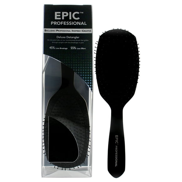 Pro Epic Deluxe Detangler Brush - Black by Wet Brush for Unisex - 1 Pc Hair Brush