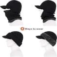 thumbnail image 4 of Ardenknit Winter Duo Hat - Plush Thermal Lined, Breathable Knit with 4 Wearing Options, Soft Smooth Exquisite Texture, 4 of 7