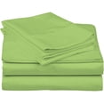 thumbnail image 1 of 1200 Thread Count 100% Egyptian Cotton 3-Piece Fitted Sheet ( 1 Fitted Sheet + 2 Pillow Covers) 30 Inches Deep Pocket Size Solid Pattern, 1 of 6