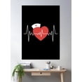 thumbnail image 2 of Proud Nurse Heartbeat Life Poster Wall Art, Modern Wall Decor, 16x24 UNFRAMED, 2 of 3