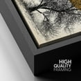thumbnail image 4 of HFDF Canvas Print Wall Art Tree with Branches Under Shining Sun Abstract Wilderness Digital Art Modern Art Rustic Scenic Multicolor for Living Room, Bedroom, Office - Black 12x16inch Framed, 4 of 5