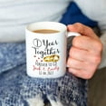 thumbnail image 2 of Personalized Wedding Anniversary Mug Gifts For Husband Wife, Custom Year Anniversary Coffee Mug, 1 Year Together Forever To Go Ring Couples Mug 11oz 15oz, Dating Anniversary Cup Gifts For Couples, 2 of 5
