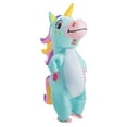 thumbnail image 2 of Costume Gonflable Bleu Unicorn pour Adulte, 2 of 5