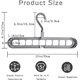 thumbnail image 2 of Perchas ahorradoras de espacio, perchas mágicas de plástico multiusos con 9 agujeros, organizador de perchas para ropa pesada, camisas, pantalones, vestidos y abrigos, color rosa., 2 of 5