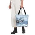 thumbnail image 5 of Honeii Winter Reindeer In Snowy Mountains Print Women Top Handle Satchel Handbags,Fashion Handbag,Messenger Tote Bag Purse for Women,Shoulder Bag Handbag for Travel, Work, 5 of 6