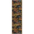 thumbnail image 2 of Addison Rugs Dream Shag Premium Machine Washable Transitional Rooster In Basket Midnight Runner Rug, 2'3" x 7'6", 2 of 8