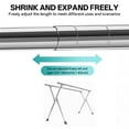thumbnail image 5 of Joybos 63 inches Clothes Drying Rack,Foldable Space Saving Laundry Drying Rack Stainless Steel, Indoor Outdoor with 20 Windproof Hooks and 12 Clips, 5 of 5