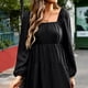 thumbnail image 5 of Vestido de manga larga elegante para mujer, vestido corto de gasa, mini vestidos de fiesta, 5 of 6