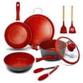 thumbnail image 1 of Juego de Sartenes FLAVORSTONE Light Set 8 Piezas Color Rojo, 1 of 4