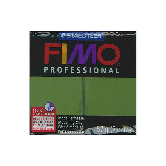Staedtler Fimo Professional Polymer Clay - Leaf Green, 2 oz