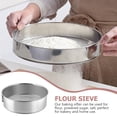 thumbnail image 5 of MINKISSY 1-Piece Stainless Steel Baking Sifter, Fine Mesh for Flour and Powder, 5 of 8