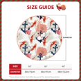 thumbnail image 2 of Salouo Koi Fish And Corals Christmas Tree Skirt 48" Farmhouse Christmas Decorations Snowman Xmas Tree Skirt Tree Mat for Holiday Party Decor, 2 of 8
