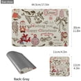thumbnail image 2 of SKYSONIC Vintage Christmas Leather Placemats 4pcs Non Slip Heat-Resistant Washable Waterproof Table Place Mats with Coasters for Kitchen Dining Table Holiday Home Decoration,11.8" x 17.5", 2 of 5