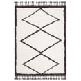 thumbnail image 2 of SAFAVIEH Carmella Christopher Geometric Polyester Shag Area Rug, Cream/Gray, 5'3" x 7'6", 2 of 10