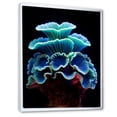 thumbnail image 2 of Designart "Azure Anemone Seascape" Coastal Coral Under Water Floater Framed Canvas Wall Art, 2 of 5
