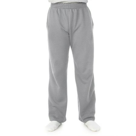 Men’s Soft Light-Weight Fleece Open Bottom Sweatpant, with (Best Mens Tracksuit Pants)