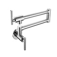 thumbnail image 1 of Chrome/brushed Nickel/ Black Wall Mounted Pot Filler Folding 2 Handles Single Cold Kitchen Faucet Tap ,High Water Flow Rate, 1 of 2