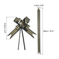 thumbnail image 2 of Unique Bargains 3.3inch Pull Bows Gift Wrapping Pull Bow Gold Thread Style Baskets Present Bows Ribbon Black 100 Pcs, 2 of 6
