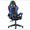 Blue With LED Lights, variant on Bigzzia Gaming Chair with LED Lights, Adjustable Headrest & Lumbar Support, Height Adjustable, Black