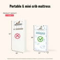 thumbnail image 3 of Dream on Me 2-in-1 Breathable 3" Coil Mini/Portable Crib Innerspring Mattress, Infant and Toddler, 3 of 10