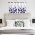 thumbnail image 3 of Purple Blooms Floral Kitchen Curtains Window Panels, Farmhouse Spring Flowers Botanical Insulated Window Treatment Curtain, Grommet Curtains for Bedroom/Living Room/Bathroom, 2 Piece 42"Wx45"L, 3 of 8
