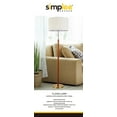 thumbnail image 6 of Simplee Adesso Wood and Brass 58"H Walnut Finish Floor Lamp with Pull Chain, Transitional, Adult Use, 6 of 7