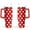 Red-2, variant on 40oz Classic Dot Aesthetic Design Stainless Steel Flip Straw Tumbler Spill Proof Travel Cup Double Wall Vacuum Insulated Coffee Mug with Top Handle