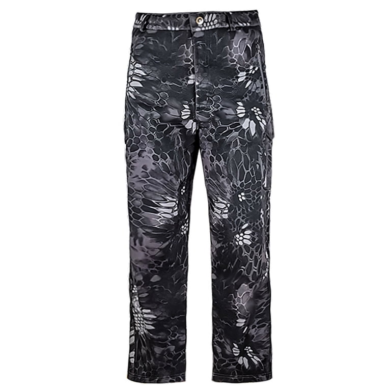 Jinhomg Mens Waterproof Hiking Pants Big and Tall Warm Thick