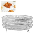 thumbnail image 6 of 3 Pcs Fryer Rack Set Stainless Steel Stackable Multi Layer Dehydrator Rack 8 Inch Fryer Accessories For Cosori For Instant Vortex, 6 of 6
