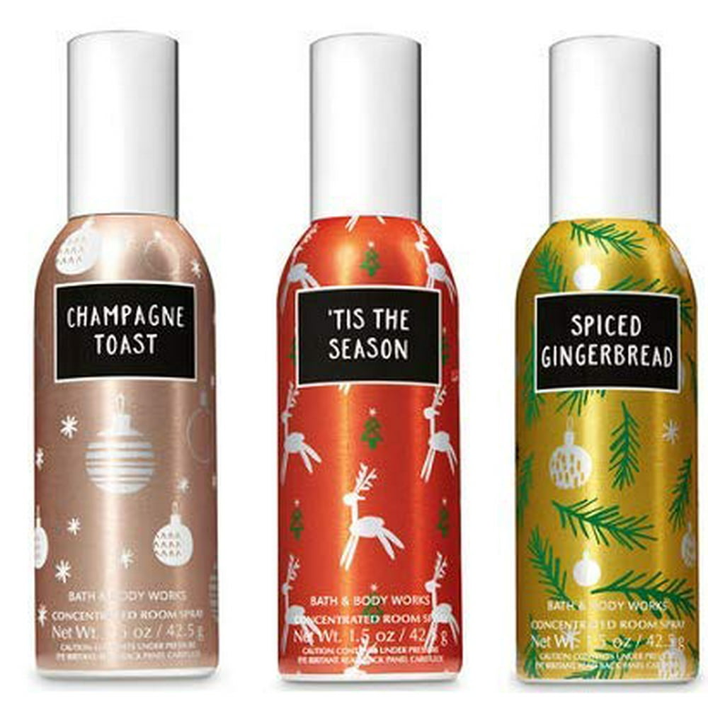 Bath and Body Works 3 Pack Christmas Favorites Concentrated Room Spray