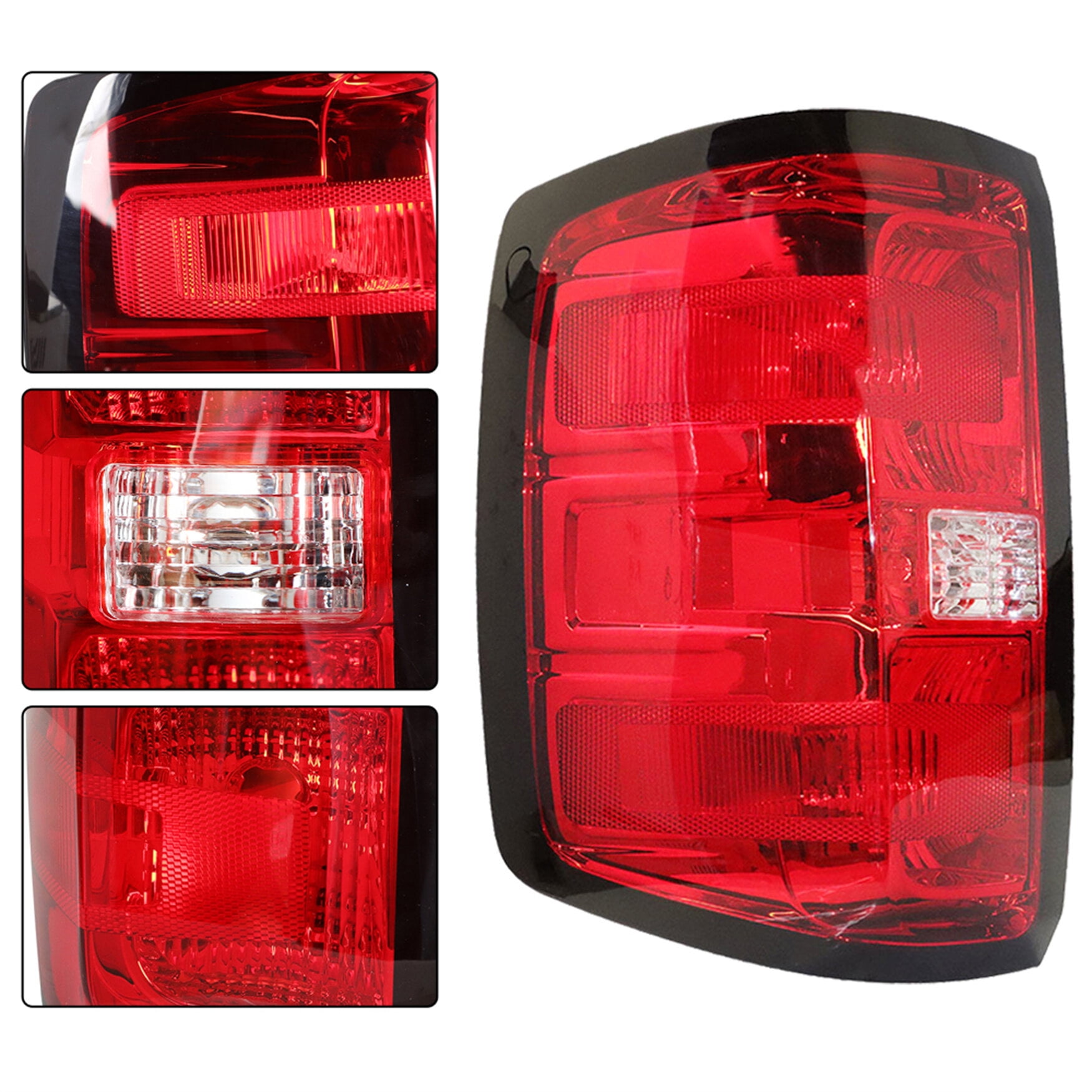 Driver Side Rear Brake Tail Light Assembly Replacement for 2014 2015 Chevy Silverado 1500 2500 3500 Red Lens Left Tail Lamp 23431875 GM2800261