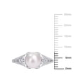 thumbnail image 2 of Everly Women's Cultured Pearl and Diamond Sterling Silver Ring, 2 of 7