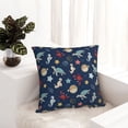 thumbnail image 6 of Yiaed Sea Creatures Print Pillow Covers Super Soft Decorative Square Throw Pillow Covers Case Cushion Covers for Sofa Couch Bedroom Car Decor（No pillow core）-26"x26", 6 of 7