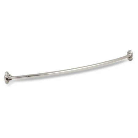 - Honey Can Do Curved Adjustable Shower Rod, Nickel Finish