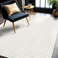 thumbnail image 5 of CAMILSON Ultra Soft High Pile Fluffy Non-Slip Indoor Area Rugs White 5x7, 5 of 9
