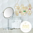 thumbnail image 3 of Household Hanging Jewelry Rack Honeycomb Design Jewelry Earring Display Rack, 3 of 8