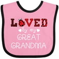 thumbnail image 3 of Inktastic Loved by My Great Grandma Cute Ladybug Boys or Girls Baby Bib, 3 of 4