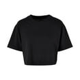 thumbnail image 1 of Build Your Brand Womens Oversized Short-Sleeved Crop Top, 1 of 2