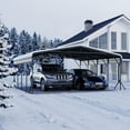 thumbnail image 6 of VENTOPYR 19' x 20' Outdoor Heavy Duty Metal Carport with Galvanized Steel Roof for Car, Boat, Truck, 6 of 6
