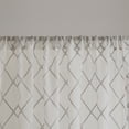 thumbnail image 3 of Madison Park Irina Diamond Pattern Adult Window Curtain Panel in 50" x 84" White for Indoor Use, 3 of 5