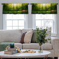 thumbnail image 4 of LALILO Kitchen Curtain Valance Dark Magic Forest And Rod Pocket Window Curtain 52"x 18" Set of 2, 4 of 5