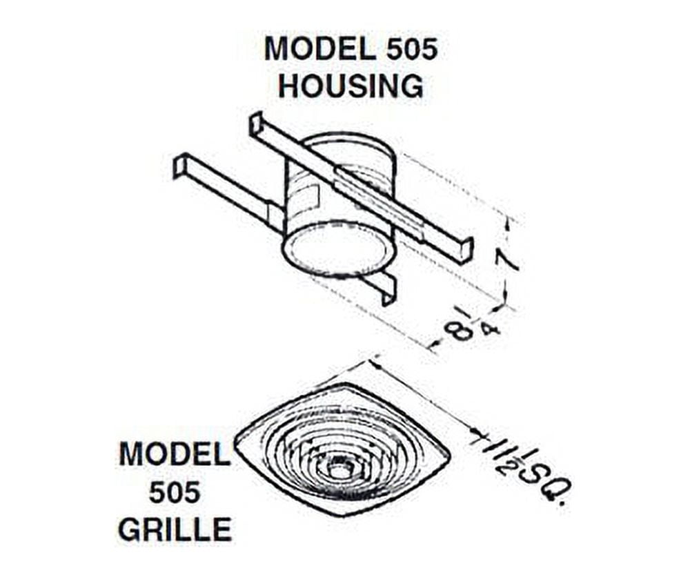 Broan Vertical Discharge Exhaust Ventilation Fan in White - Walmart.com