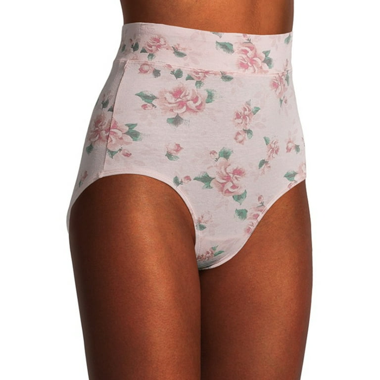 Gloria Vanderbilt Women's Microfiber Brief Underwear Panties 5 Pair Small  Floral